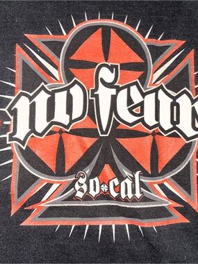 Vintage Y2K XL No Fear So Cal Black Short Sleeve Graphic Shirt